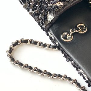 img_ecb71349_20251022_i1761108564931_7859_0_6_jpg CC 2025 Flap Bag Black Sequin 298204
