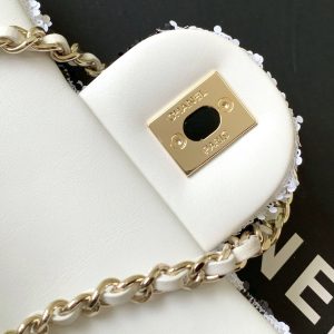 img_ecb71349_20251022_i1761108779436_2895_0_5_jpg CC 2025 Flap Bag Silver Black Sequin 298202