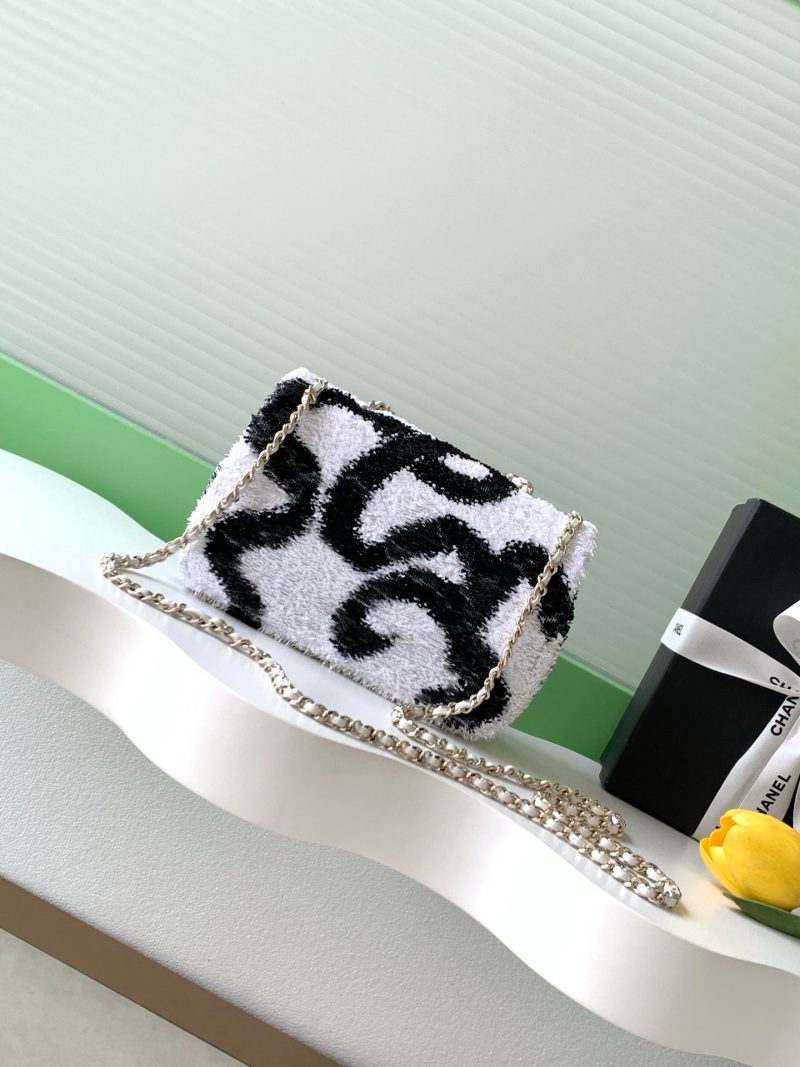 img_ecb71349_20251022_i1761108779507_5151_0_2_jpg CC 2025 Flap Bag Silver Black Sequin 298202