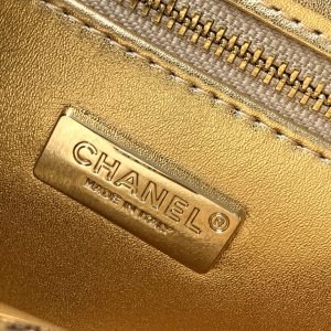 img_ecb71349_20251022_i1761108847157_1657_0_8_jpg CC 2025 Flap Bag Brown Gold Sequin 298199