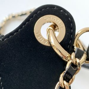 CC 2025 Black Velvet Crescent Bag