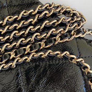 CC 2025 Phone Bag 18cm Black Cowhide 310331