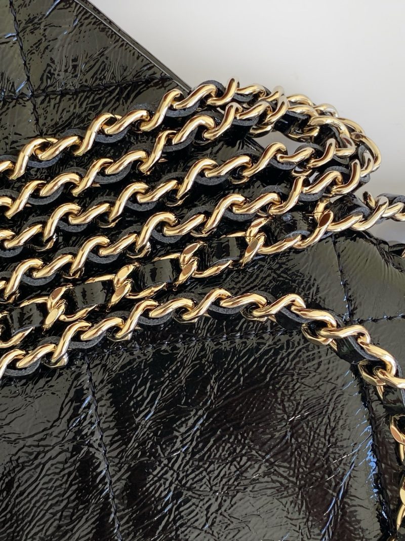 CC 2025 Phone Bag 18cm Black Cowhide 310331