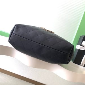 CC 2025 Hobo Bag 45cm Black Calfskin 311196