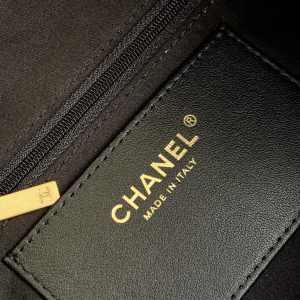 CC 2025 Hobo Bag 45cm Black Calfskin 311196