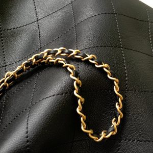 CC 2025 Hobo Bag 45cm Black Calfskin 311196