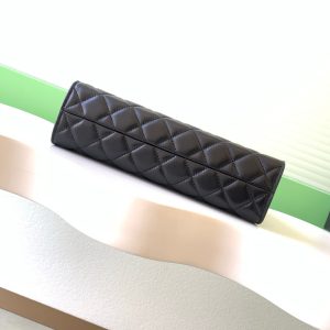 Chanel 25 Christmas Limited Hobo Shoulder Bag Black Lambskin 324810