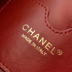 Chanel 25 Christmas Limited Hobo Shoulder Bag Burgundy Lambskin 324808