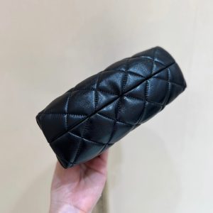 Chanel 24A Limited Edition Hobo Chain Bag Black Goatskin 256157