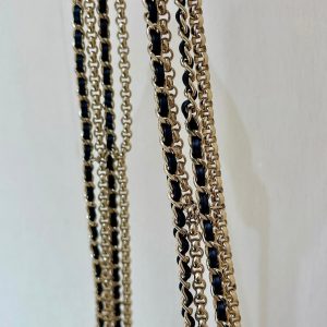 Chanel 24A Limited Edition Hobo Chain Bag Black Goatskin 256157