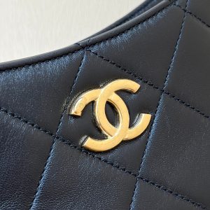 The Chanel 24K Hobo Underarm Bag Black Lambskin 256166