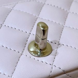 CC 24K Mini Flap Bag 18cm Light Pink Lambskin Gold Hardware