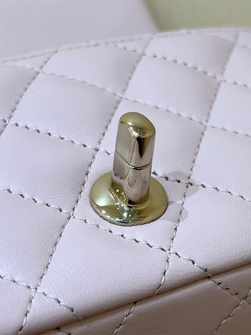 CC 24K Mini Flap Bag 18cm Light Pink Lambskin Gold Hardware