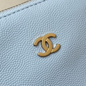 CC 24K Hobo 22 Bag Cloud Blue Grained Calfskin