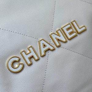 CC 24K Hobo 22 Bag Cloud Blue Grained Calfskin