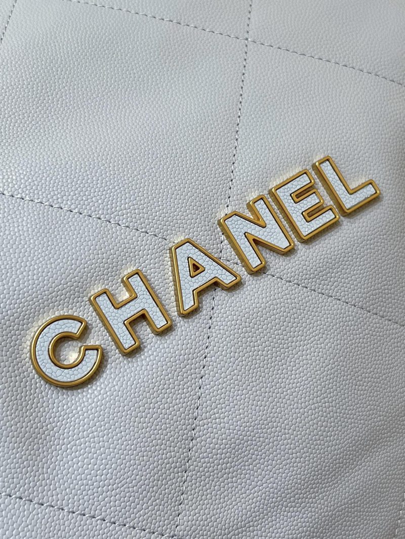 CC 24K Hobo 22 Bag Cloud Blue Grained Calfskin