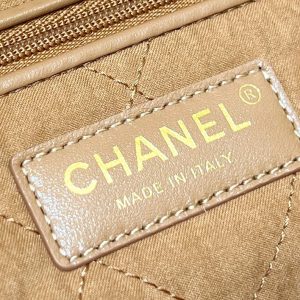 CC 24K Hobo 22 Bag Brown Grained Calfskin