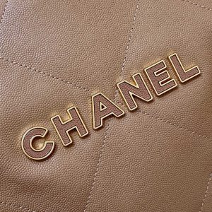 CC 24K Hobo 22 Bag Brown Grained Calfskin