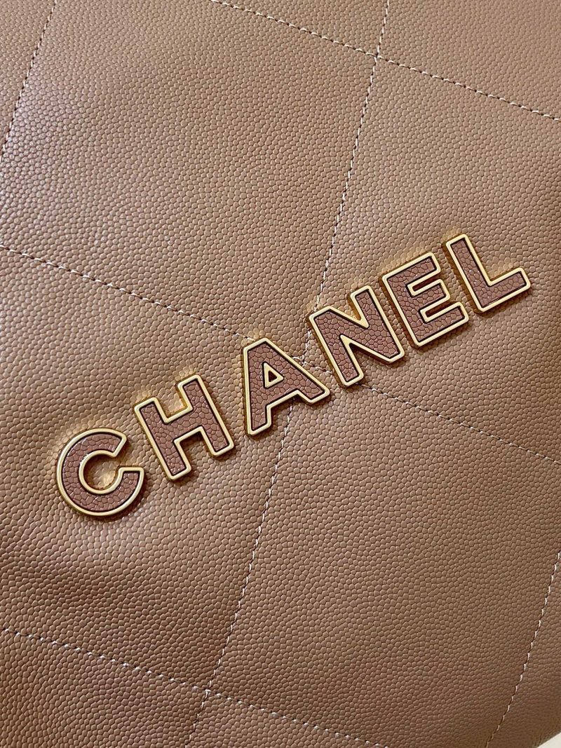 CC 24K Hobo 22 Bag Brown Grained Calfskin