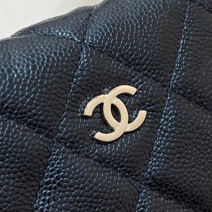 25C Hobo Bag 19cm Black Grained Calfskin