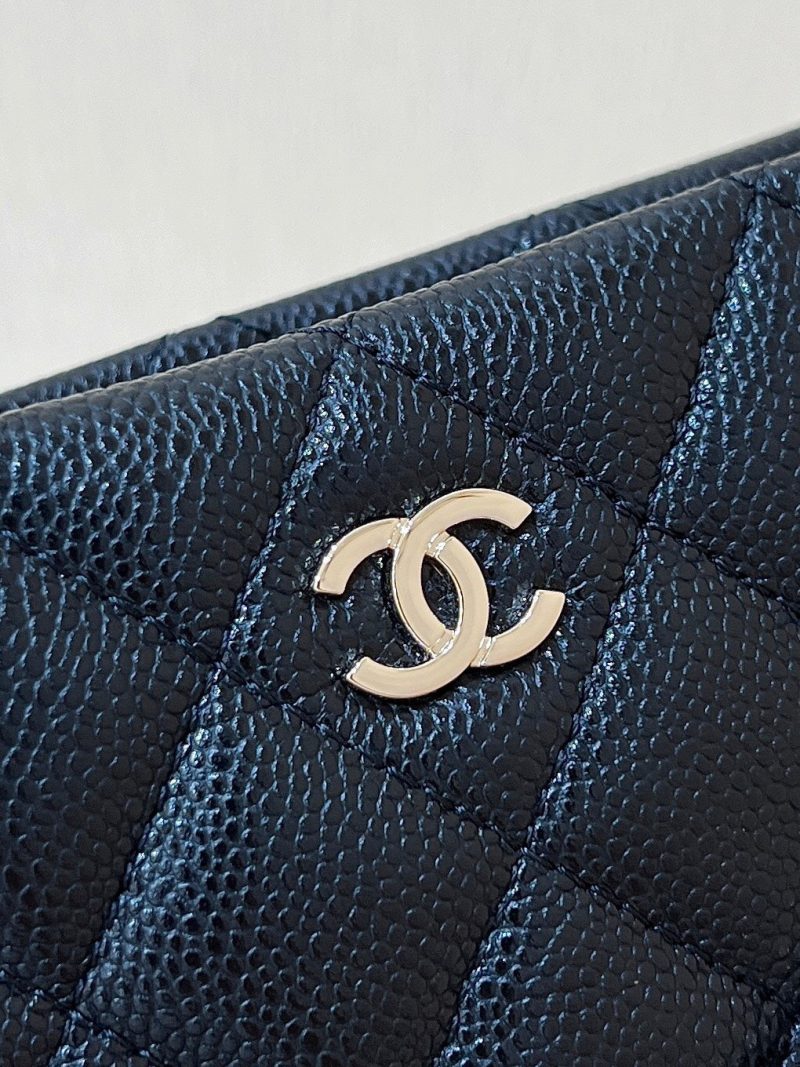 25C Small Tote 17cm Black Grained Calfskin