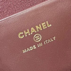 25C Small Tote 17cm Black Grained Calfskin