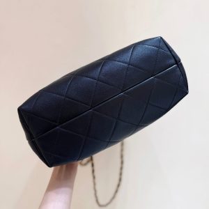 CC 25A Hobo 29cm Gray Black Suede Lambskin