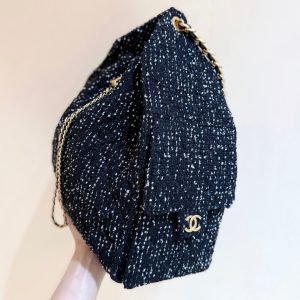 CC 25A Hobo Bag 40 Black Tweed Wool