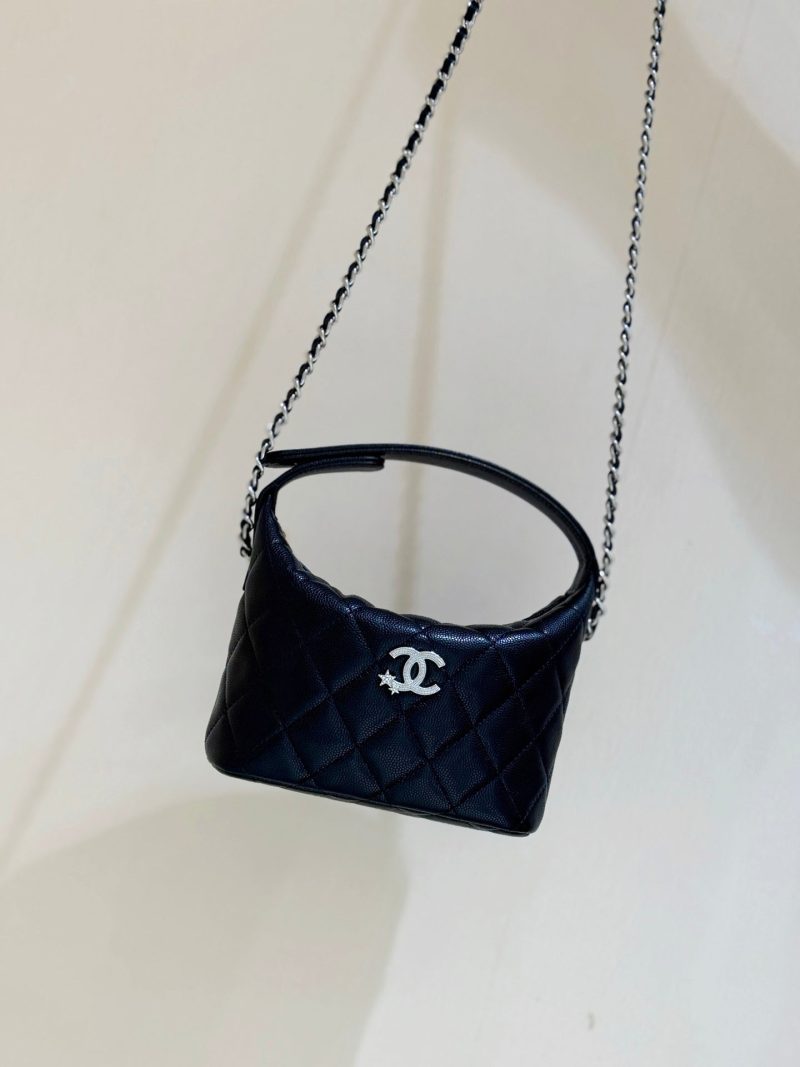 CC 2025 Bento Box Bag Black Calfskin 346313