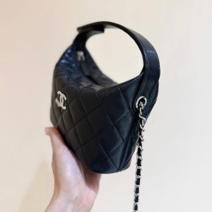 CC 2025 Bento Box Bag Black Calfskin 346313