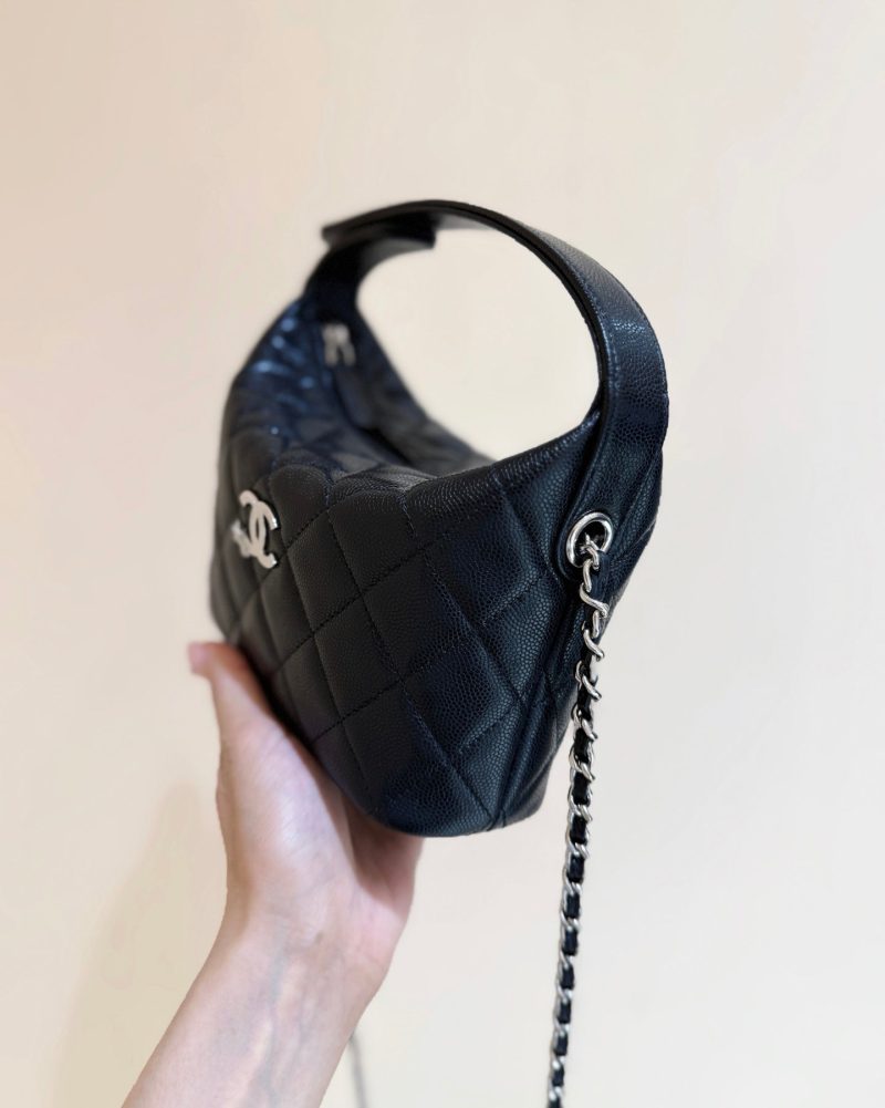 CC 2025 Bento Box Bag Black Calfskin 346313