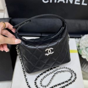 CC 2025 Bento Box Bag Black Calfskin 346313