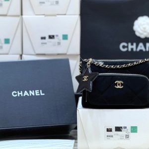 CC 2025 Coco Neige Camera Bag Black Velvet 346321