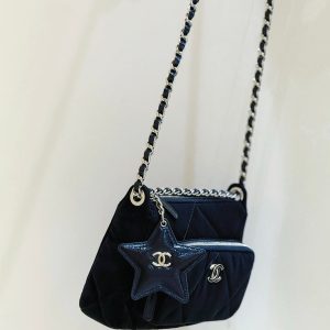 CC 2025 Coco Neige Camera Bag Black Velvet 346321