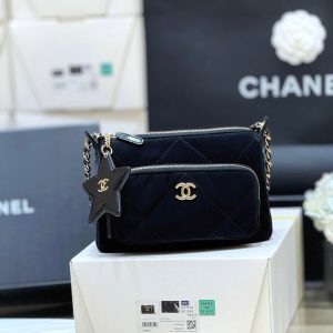 CC 2025 Coco Neige Camera Bag Black Velvet 346321