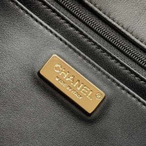 CC 25S FLAP BAG 25 CM IN WHITE MIX BLACK SEQUINS