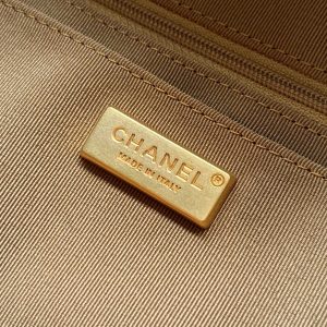 Chanel 2026 Boston Bag 41cm Beige Suede