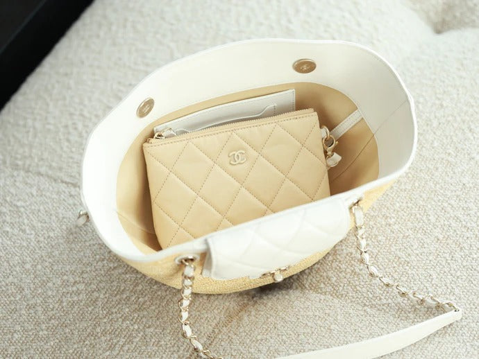imgi_118_img_44ce8872_20260121_i1768929451803_1458_0_3_jpg Chanel 2026 Shopping Bag 40cm Beige White Straw Lambskin