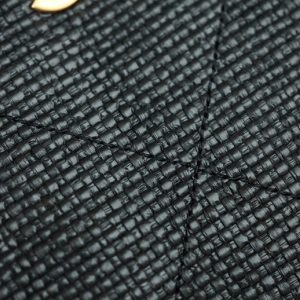 Chanel 2026 Maxi Hobo Bag 28cm Black Straw Leather 351070