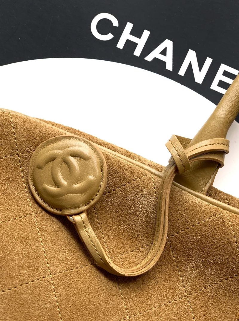 Chanel 2026 Boston Bag 41cm Beige Suede