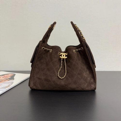 imgi_3_20250924_i1758706127_5081_1_jpg_62ad34b9-2a6c-4573-8052-74ff29c01038 CHANEL 25S HOBO BAG 30 CM IN DARK BROWN SUEDE WITH GOLD HARDWARE