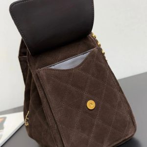 imgi_6_20250924_i1758706127_9128_3_jpg_eaefbd06-772d-4091-a768-bfcf760c86e8 CHANEL 25S HOBO BAG 30 CM IN DARK BROWN SUEDE WITH GOLD HARDWARE