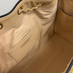 Chanel 2026 Hobo Bag 30cm Apricot Woven Leather