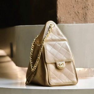 Chanel 2026 Hobo Bag 30cm Beige Calfskin