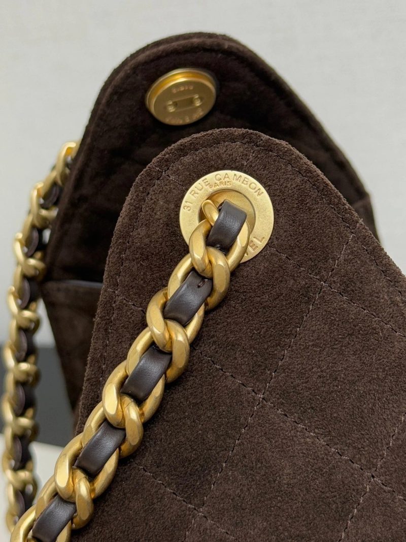 imgi_7_20250924_i1758706127_4362_5_jpg CHANEL 25S HOBO BAG 40 CM IN DARK BROWN SUEDE WITH GOLD HARDWARE