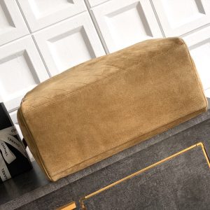 Chanel 2026 Boston Bag 41cm Beige Suede