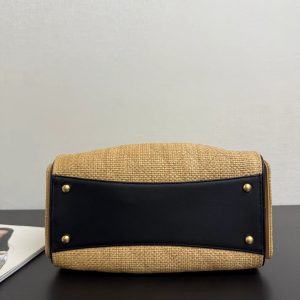 Chanel 2026 Hobo Bag 30cm Apricot Woven Leather