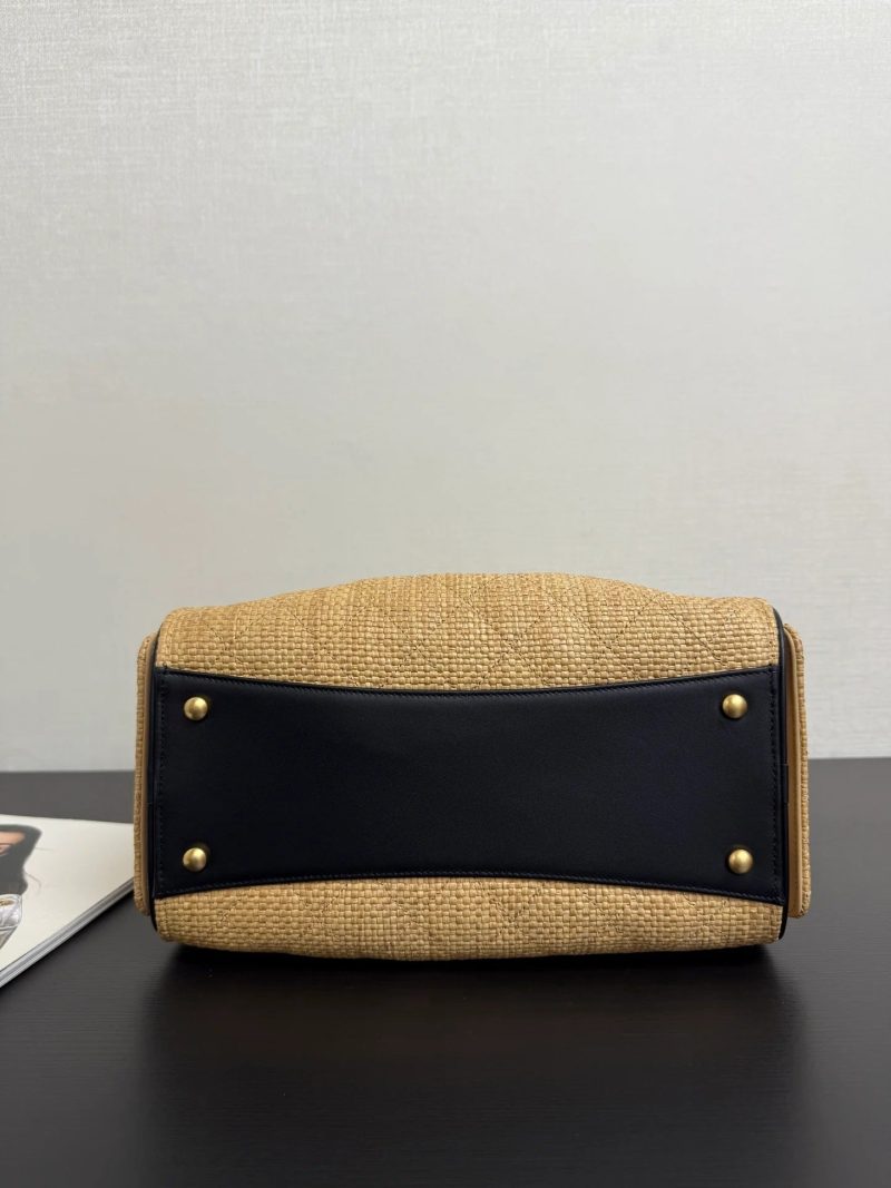 Chanel 2026 Hobo Bag 30cm Apricot Woven Leather