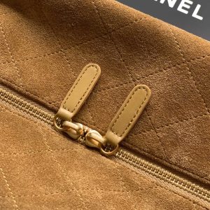 Chanel 2026 Boston Bag 41cm Beige Suede