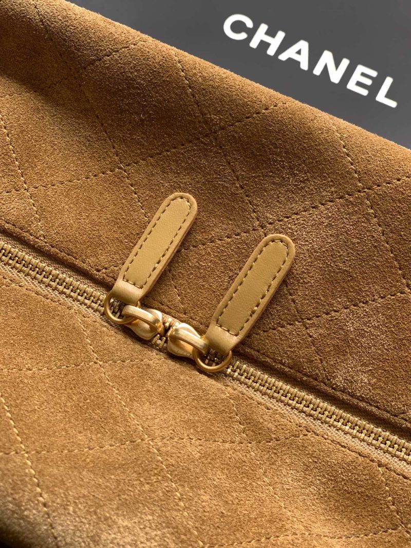 Chanel 2026 Boston Bag 41cm Beige Suede